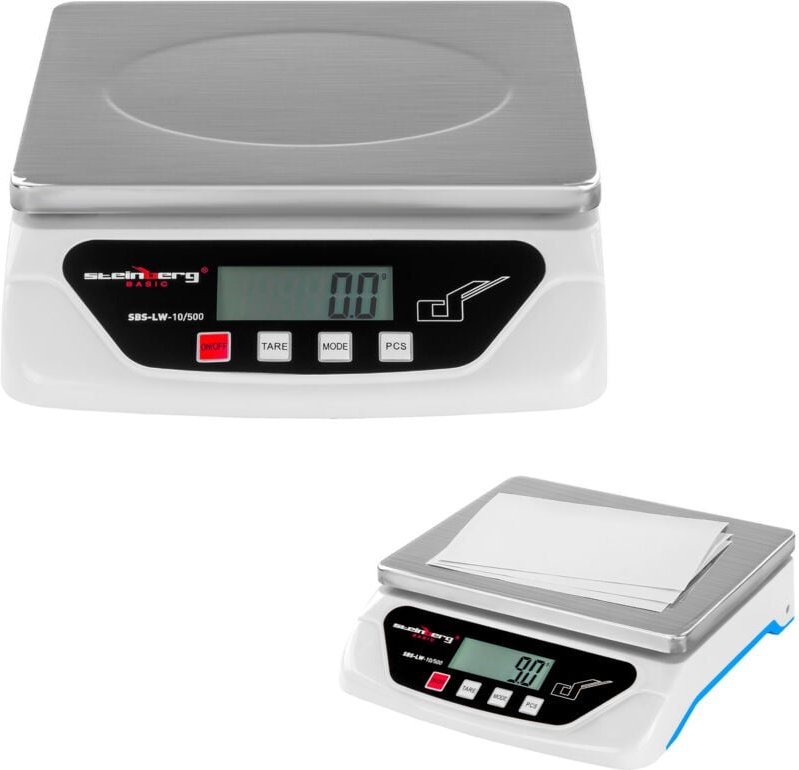 Steinberg Systems - Digitale Briefwaage Feinwaage Küchenwaage Grammwaage Edelstahl 2 g - 10kg lcd