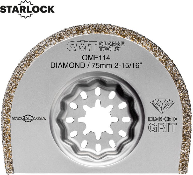 OMF114-X1 SEGMENTIERTE KLINGE FÜR MARMOR-/HARZFUGEN DIA D=75x2,2mm SL