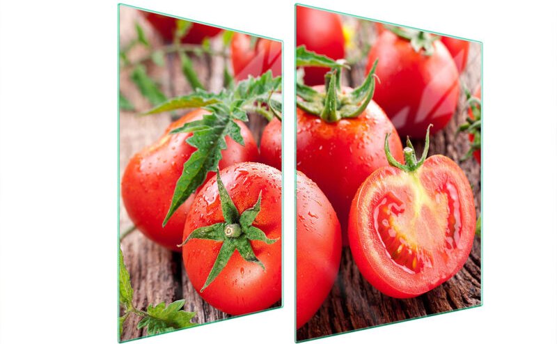 GLASSCHUTZPLATTE FÜR HERD 70x52 TOMATEN