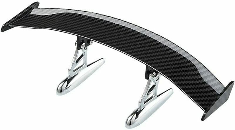 Mini-Auto-Heckflügel, Kohlefaser-Auto-Heckflügel-Dekoration, universeller Mini-Kohlefaser-Spoiler - Ahlsen