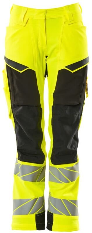 Mascot - Damen-Hose mit Knietaschen 19078-511-1709 Gr. 76C54 hi-vis gelb/schwarz