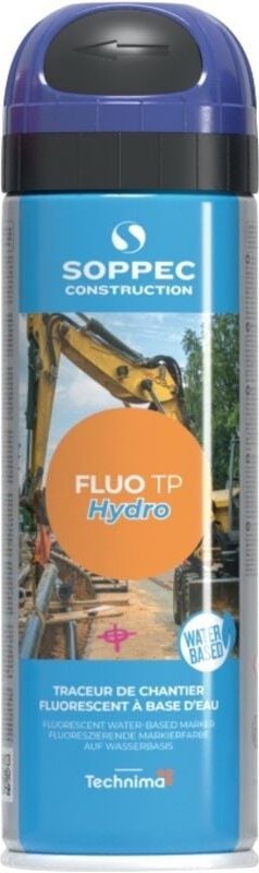 Soppec - Baustellenmarkierspray Fluo tp Hydro neonblau 500ml Spraydose