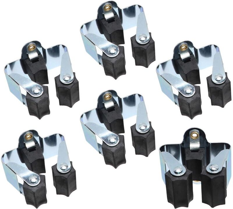 6x Wand Gerätehalter Besenhalter Schaufel Spaten Halterung mit Schrauben