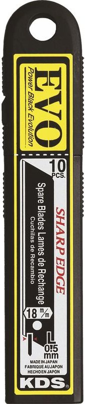 KDS Ersatzklingenbox Evolution ohne Abbrechsystem mit 18 mm ( 10 Stück )