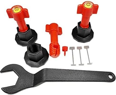 75-teilige Serie, flache Keramik-Nivellierkeile, Fliesenabstandshalter für Wandfliesen-Abstandshalter, Fliesen-Nivellier...