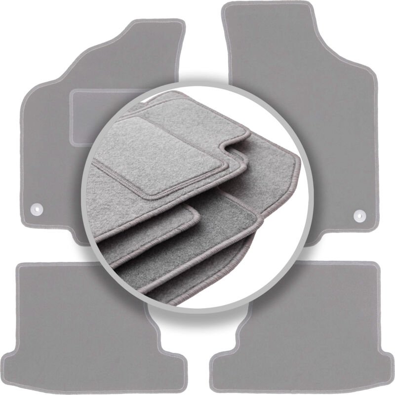 Graue Autofußmatten für: Volkswagen Polo III FL 6N2 Fließheck, Limousine, Klassiker (1999-2001)