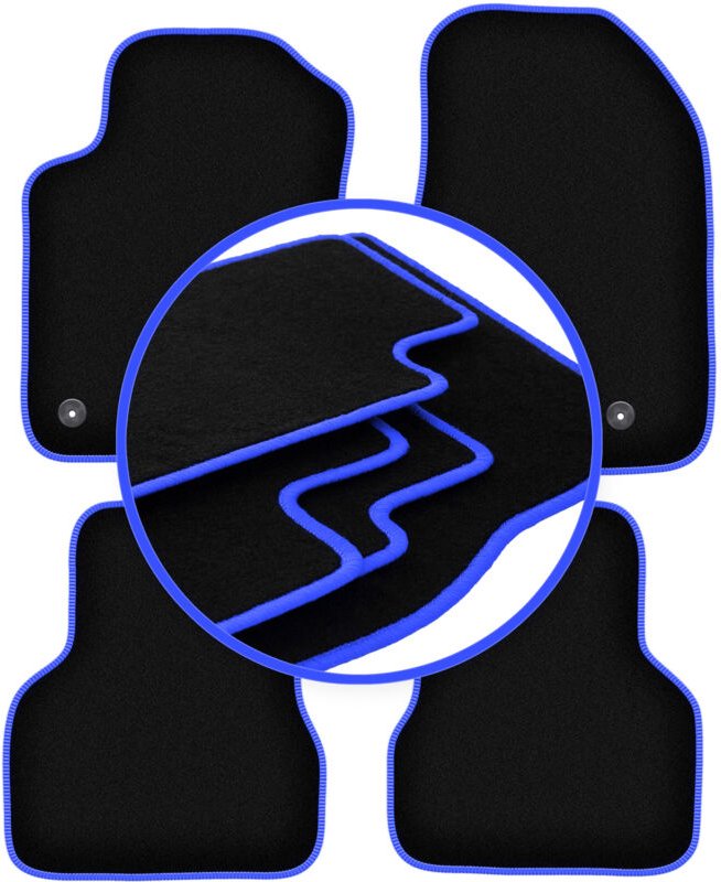 CARLUX-BLUE Automatten für: Alfa Romeo Giulietta Schrägheck (2010-2020)