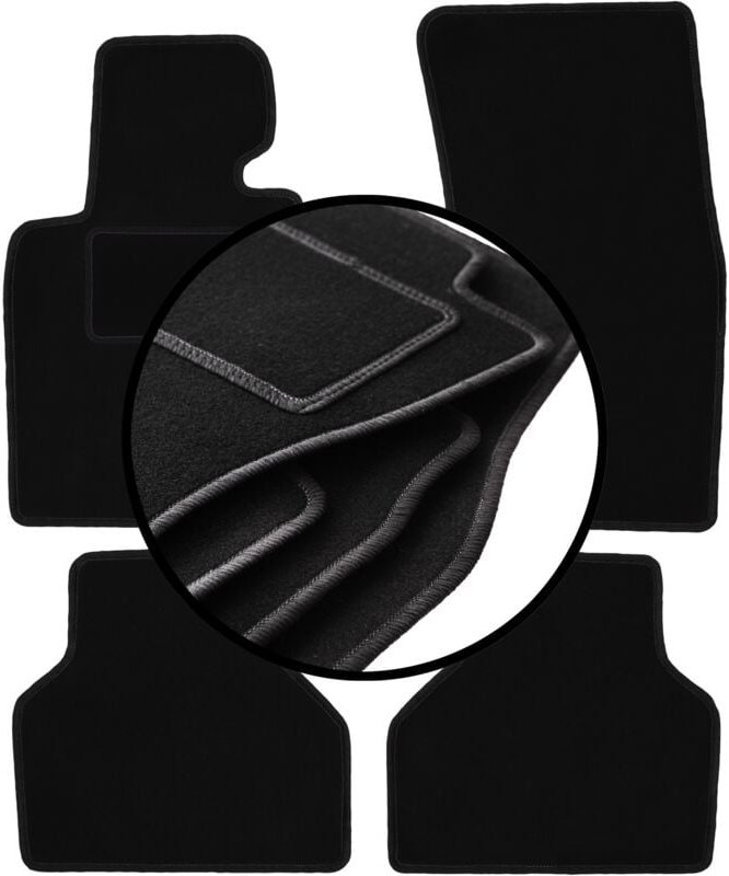 Komplettset Veloursmatten für: BMW 7 E65 Limousine (2001-2008)