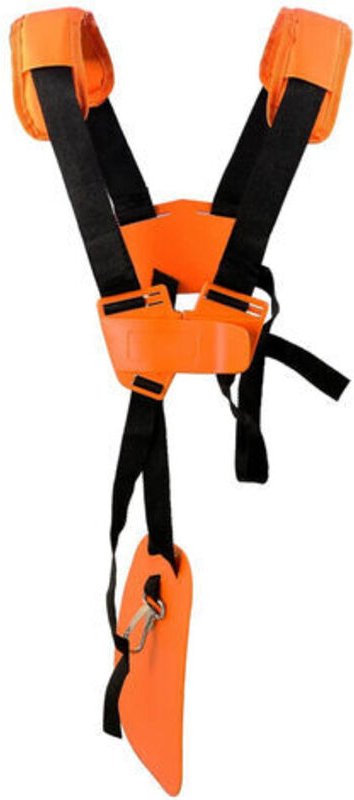 Freischneider-Geschirr – Doppelter Schultergurt – Trimmer-Geschirr – für Freischneider, Kettensäge und Rasenmäher, kompa...