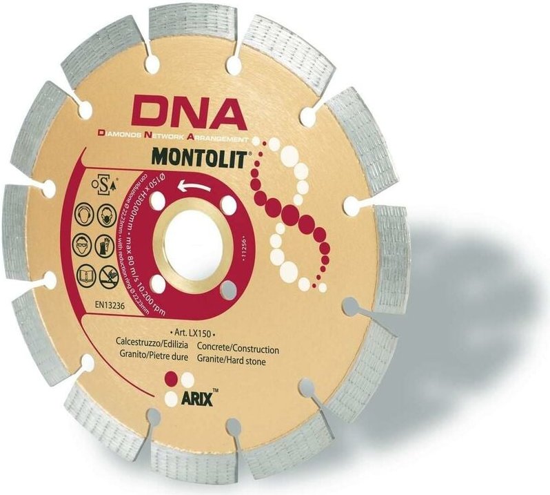 Diamantscheibe 150 Mm Fž£r Beton Bau Industrie Granite Porphyr Harter Stein Montolit Dna Lx150