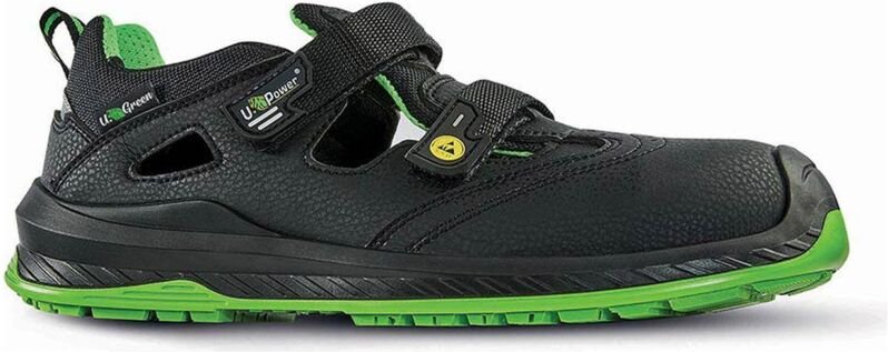 Sicherheits-Sneaker LOW BROOK UK ESD S1P SRC - Schwarz/Grün 41