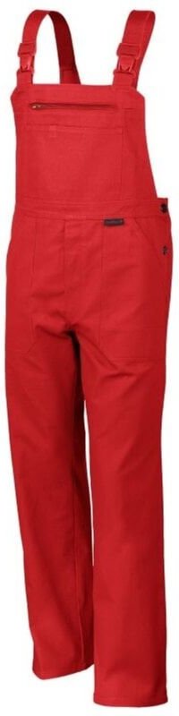 Qualitex Latzhose "classic", Größe: 50, Farbe: feuerrot