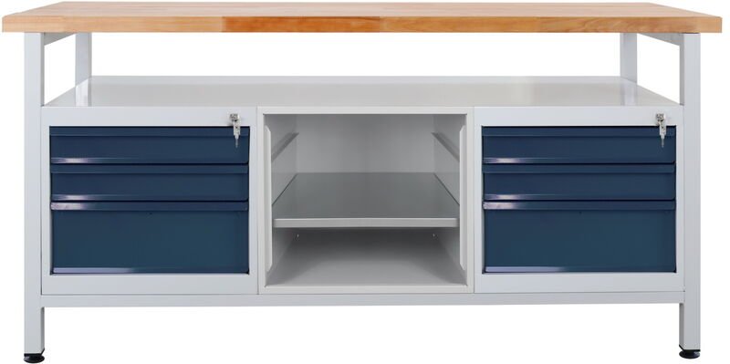 Thumbnail - Werktisch Werkbank Packtisch 6 Schubladen l 1700x b 600x h 840 mm max. 500kg - ADB