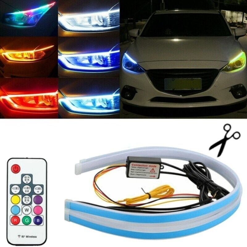 DRL FLEX LED-Tagfahrlicht + dynamische Richtungen + RGB, extern