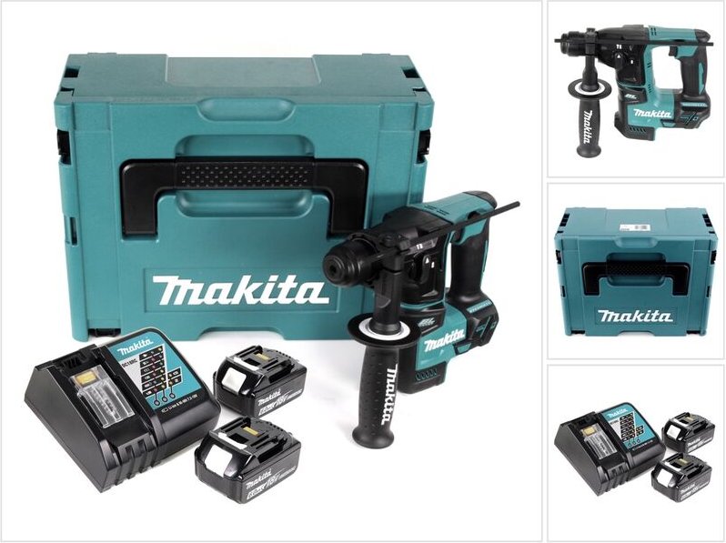 Makita - dhr 171 rgj Akku Bohrhammer 1,2J 18V Brushless sds Plus + 2x Akku 6,0Ah + Ladegerät + Makpac