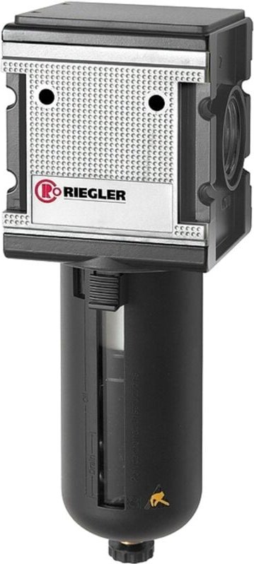 Filter »multifix«, PC-Behälter, Schutzkorb, 5 µm, bg 4, g 3/4, ha - Riegler