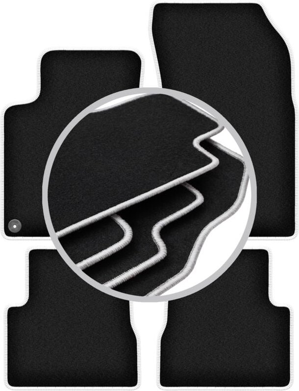 CARLUX-SILVER Autofußmatten für: Peugeot 208 II Schrägheck (2019-)