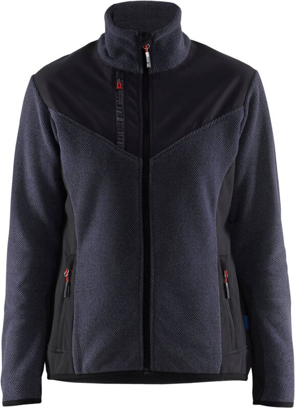 Strickjacke mit Softshell für Damen 5943 - Dunkelmarine/Schwarz M