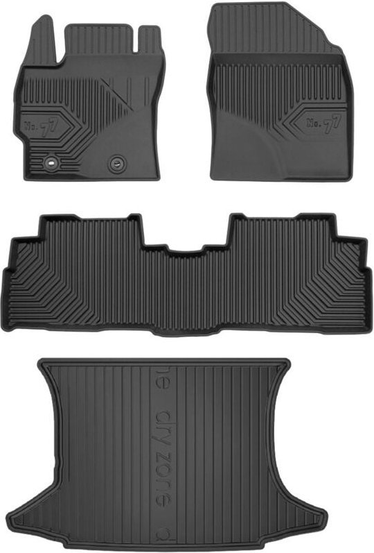 SET 77 Toyota Verso Fußmatten und Matten 2009-2018