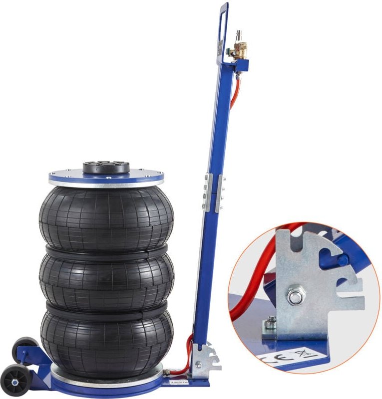 Mophorn - 5 Ton/11000 lbs Triple Bag Air Jack, pneumatische Airbag Jack 18,5 Zoll Lift, schnelles Heben mit verstellbare...