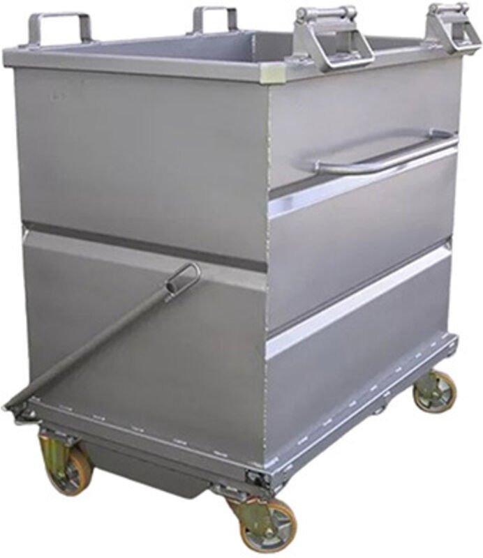 Klappbodenbehälter 1000 Liter - Grün - FAP10151