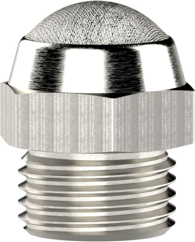 Riegler Schalldämpfer, Edelstahl, flach, G 3/4, SW 30