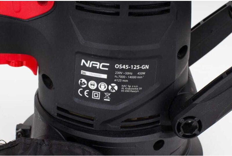 Thumbnail - NAC Exzenterschleifer 125 mm 450 W OS45-125-GN