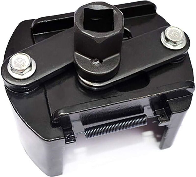 Schwarzer universeller, verstellbarer Vierkant-Ölfilterschlüssel (60–80 mm) - Ahlsen