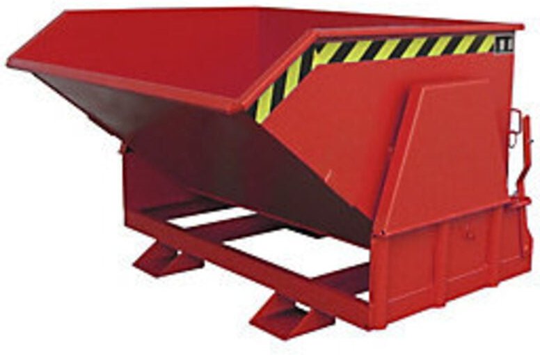 Bauer Kippbehälter BK 100, lackiert, Feuerrot