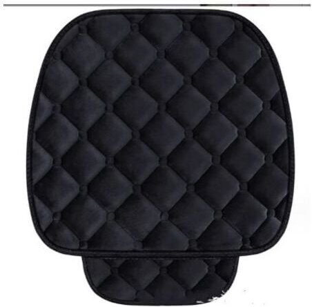 Vordersitzkissen, Schwarz, Autositzkissen Samtbezug für Fahrzeugstuhl Haustierschutzmatte