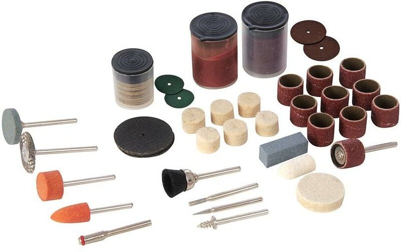 Silverline - Zubehör für Rotationswerkzeuge, 105-tlg. Satz Aufnahmeschaft: 3,17 mm