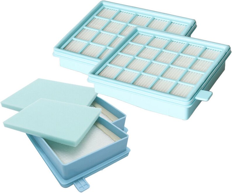 2x Trade-shop HEPA-Filter Abluftfilter für Philips FC8670 FC8671 FC8672 FC9320 FC9321 FC9322 FC9323 FC9324 FC9325 FC9326...