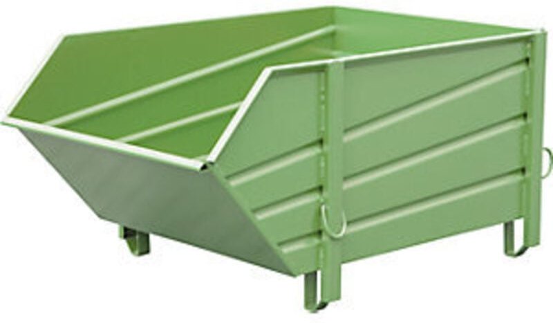 Bauer Baustoffbehälter BBP 100, lackiert, Resedagrün