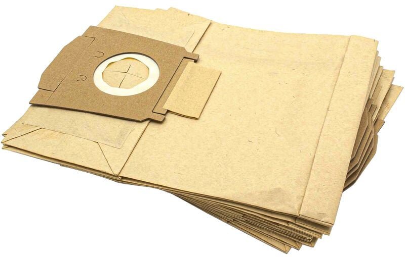 10x Staubsaugerbeutel kompatibel mit Girmi AP50 Staubsauger - Papier, 30cm x 21cm Sandfarben - Vhbw