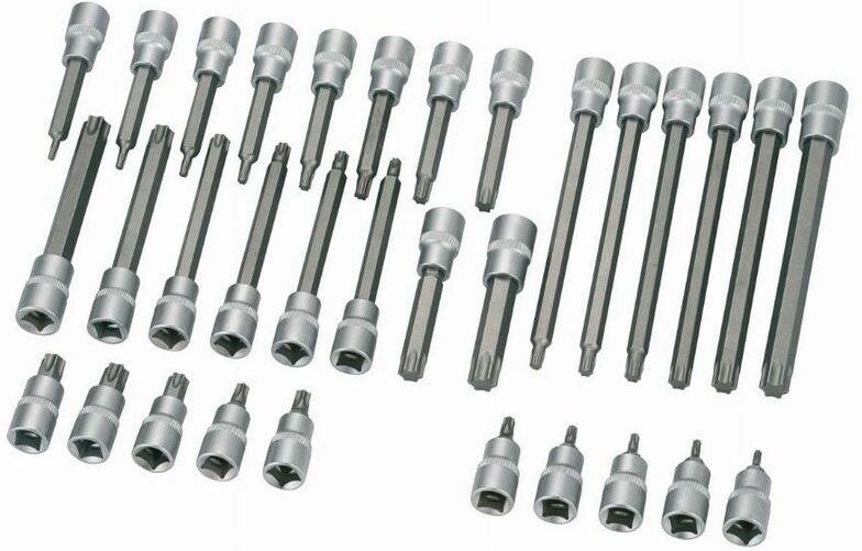 Thumbnail - Steckschlüssel Schraubendreher 1/2 torx l100-t27 sam - ST1027