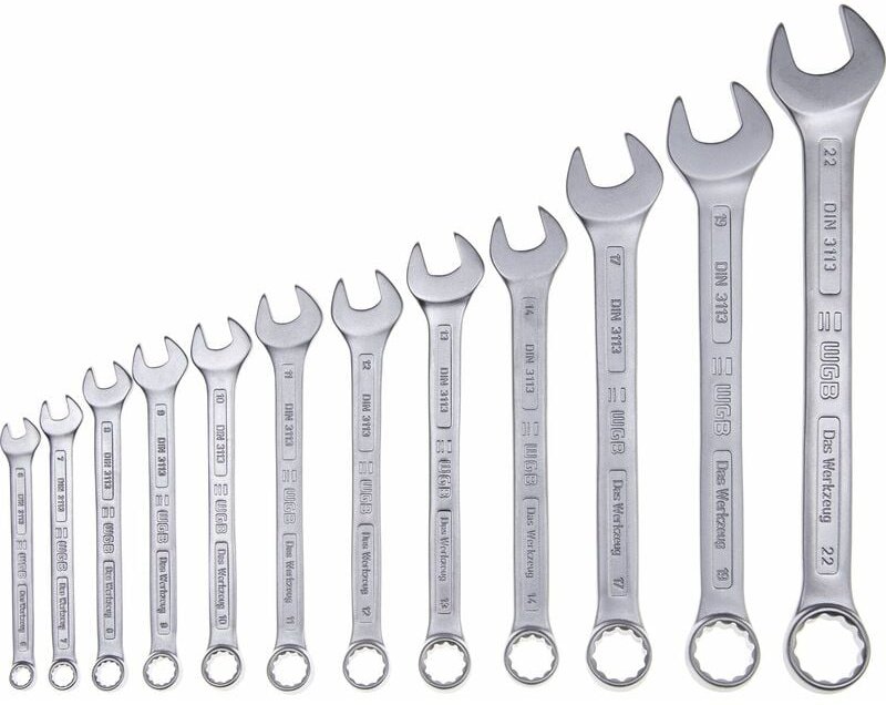 WGB - Ringmaulschlüssel-Satz DIN3113A 6-22 mm 12-teilig