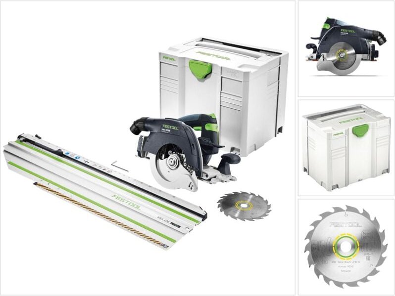 Hkc 55 Li EB-Basic-FSK 420 Akku Handkreissäge 18V ( 201358 ) 160 mm Brushless + Kappschiene fsk 420 Solo im Systainer - ...