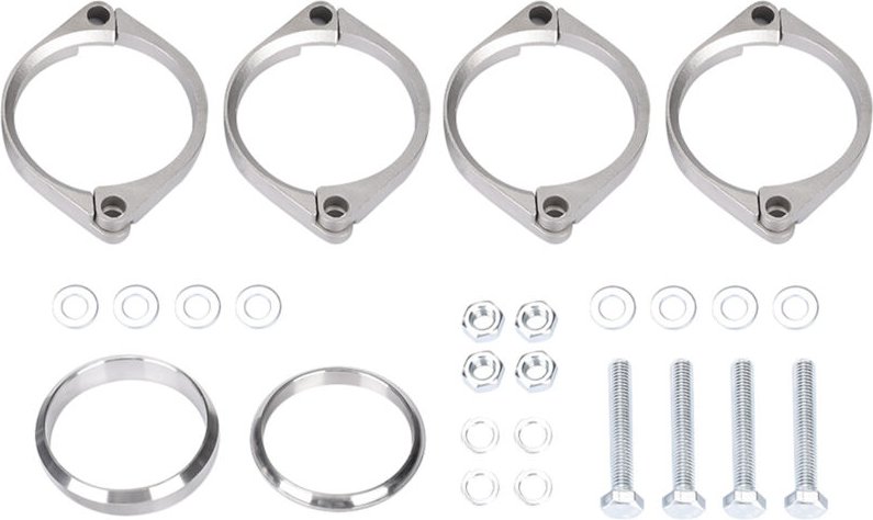 Zoternen - Rostige Auspuffflansch-Reparaturklemme, langlebige und einfach zu verwendende Klemmschalldämpferhalterungen f...