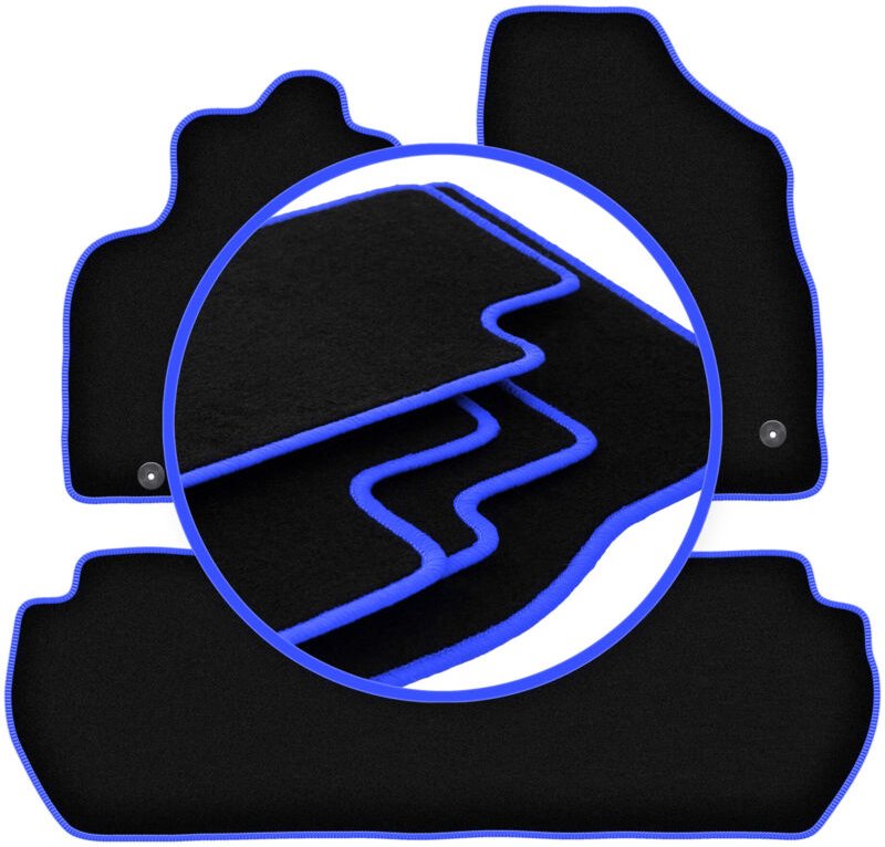 CARLUX-BLUE Autofußmatten für: Citroen Berlingo II 5-Sitzer (2008-2018)