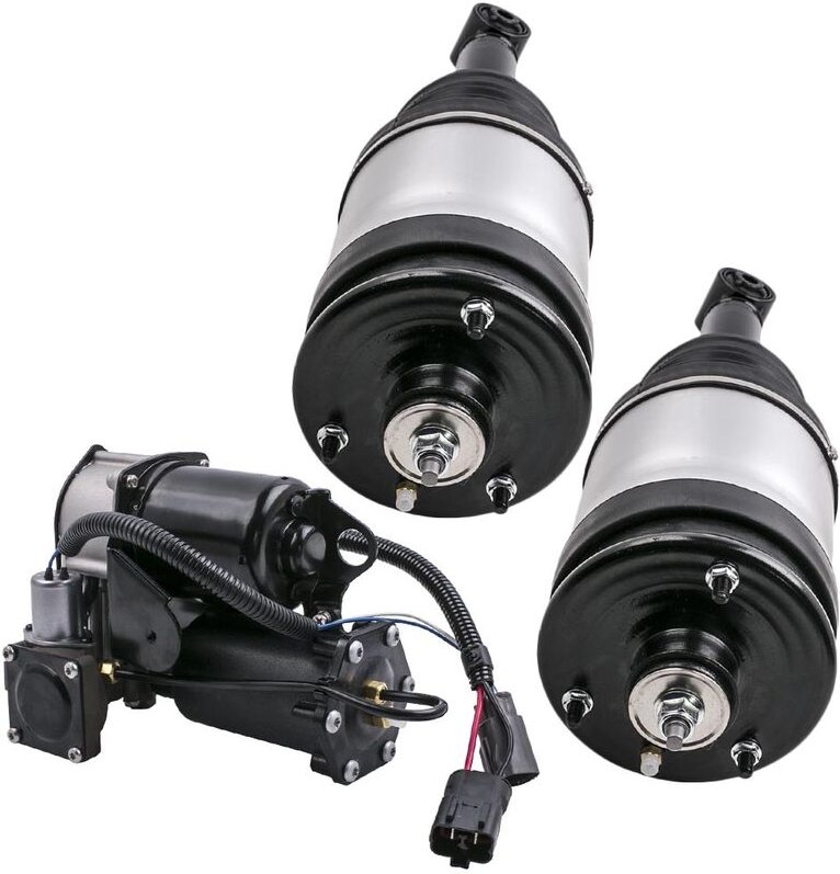 1 Kompressor Luftfederung + 2 Federbein Hinten for Land Rover Discovery III IV LR4 LR3 RPD000305 LR016402 Federbeine + K...