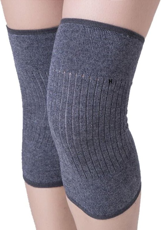 1 Paar elastische Kaschmir-Knieschützer, Winter-Thermo-Kniewärmer, heiße und kalte Knieschützer, therapeutische Knieschü...