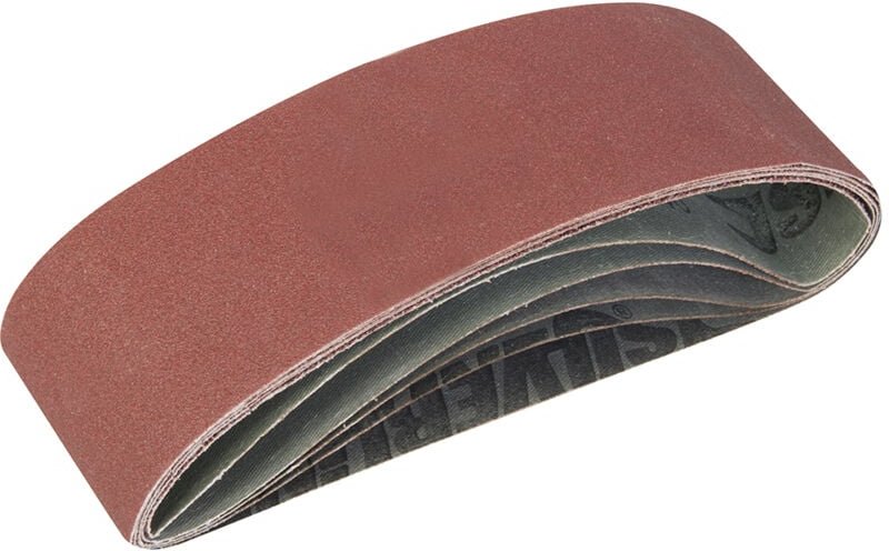 Schleifbänder, 75 x 533 mm - 5 Stück Körnungen: 40, 60, 2 x 80 und 120