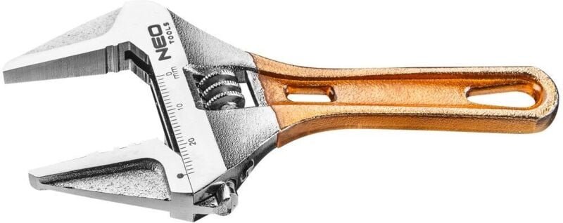 Thumbnail - NEO Verstellbarer Schraubenschlüssel, kurz, 118 mm (0–28 mm) – Arbeiten an schwierigen Stellen