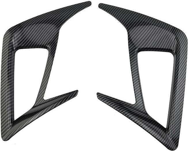 Stück Kohlefaser-Nebelscheinwerfer-Lampenrahmen-Abdeckungsverkleidung für Focus Hatchback Mk4 2019–2020