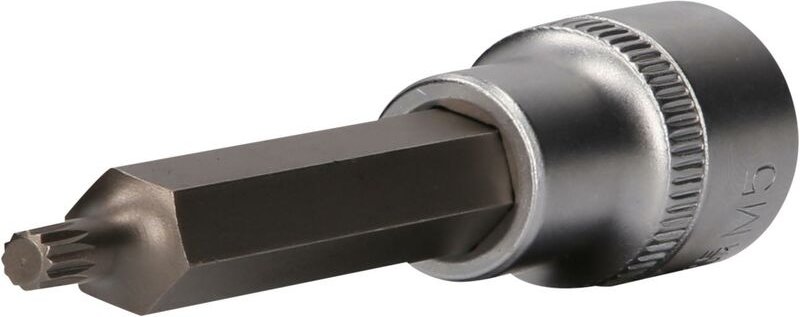 Brilliant Tools - 1/2' Vielzahn-Bit-Stecknuss, 100 mm lang, M5