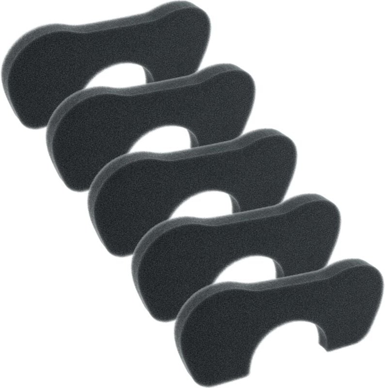 vhbw 5x Staubsaugerfilter Ersatz für Bosch 12013242 Filter für Staubsauger - Schaumstofffilter Schwarz