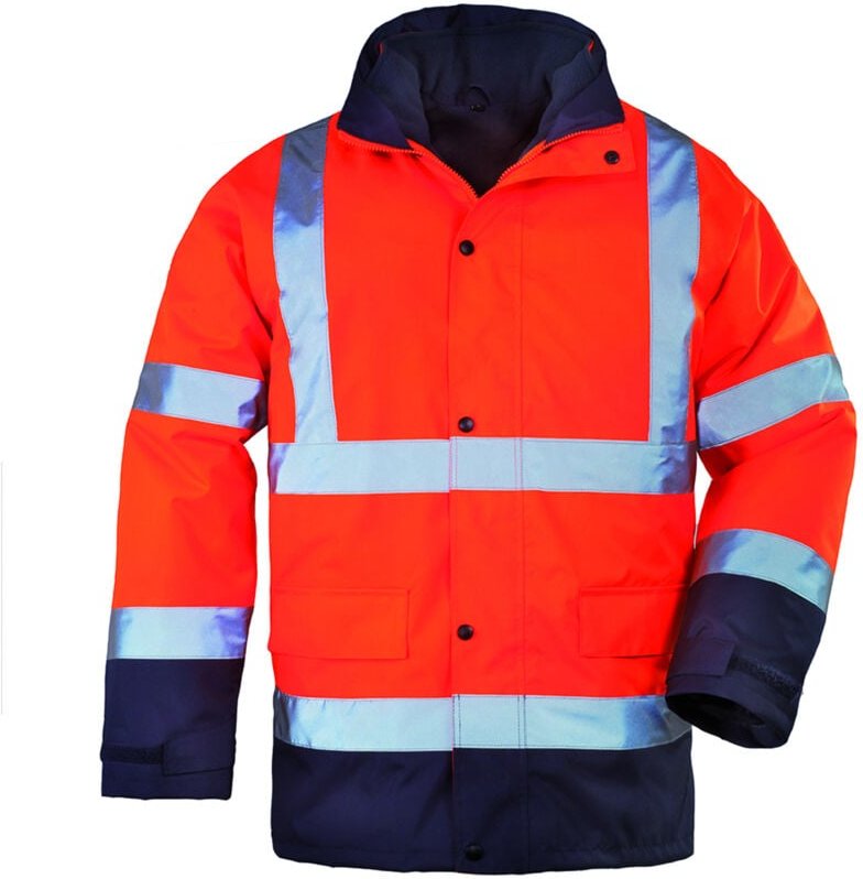 Thumbnail - Mehrschichtiger 4-in-1 Parka, wasserdicht und hoch sichtbar ROADWAY – Neonorange M – 44/46