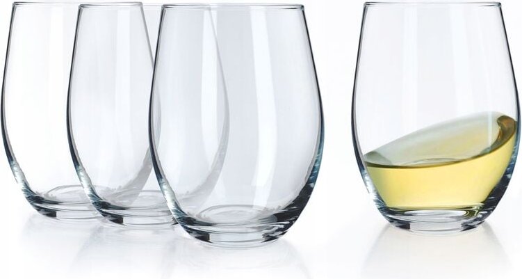 Kadax - Getränkegläser, Wassergläser aus Neutrum-Calcium-Glas, 580ml