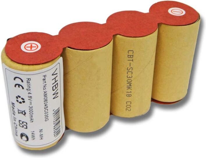 1x Akku Ersatz für Kärcher BF9900, ABS-K55 für Home Cleaner Heimroboter (3000 mAh, 4,8 v, NiMH) - Vhbw