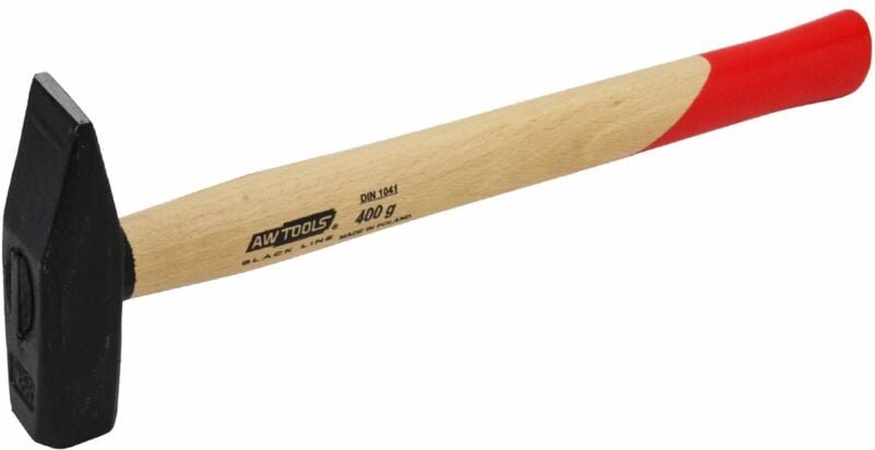 Awtools młotek ślusarski 0,4 kg trzonek drewniany black line
